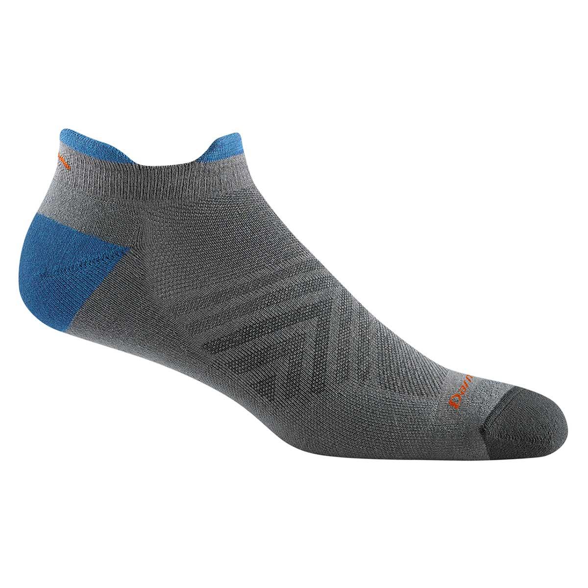 Darn Tough No Show Tab UL Coolmax Run Sock Men's in Grey